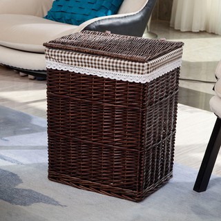 Giỏ mây đựng quần áo bẩn tiện dụng