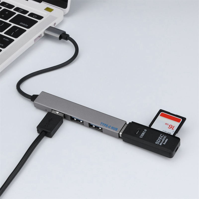 Type-C To 4 Expander Portable 3.0 Hub Usb Power Interface