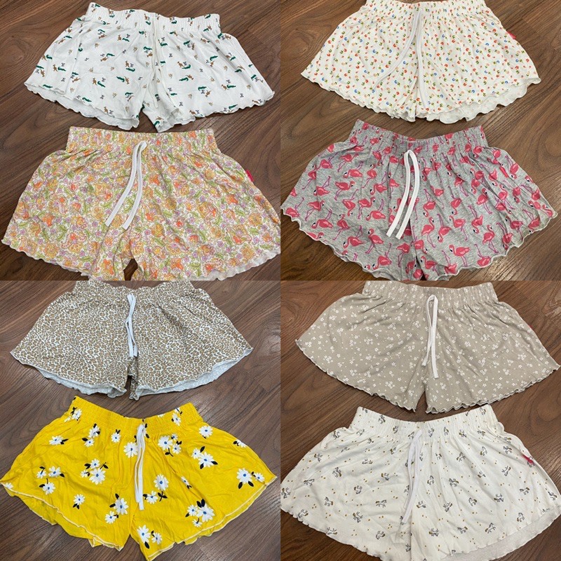 (Ảnh Thật) Quần đùi nhập Thái Lan cạp chun 3 tầng chỉ siêu chắc nhiều hình hoạ tiết ngộ nghĩnh thời trang nữ nhập khẩu