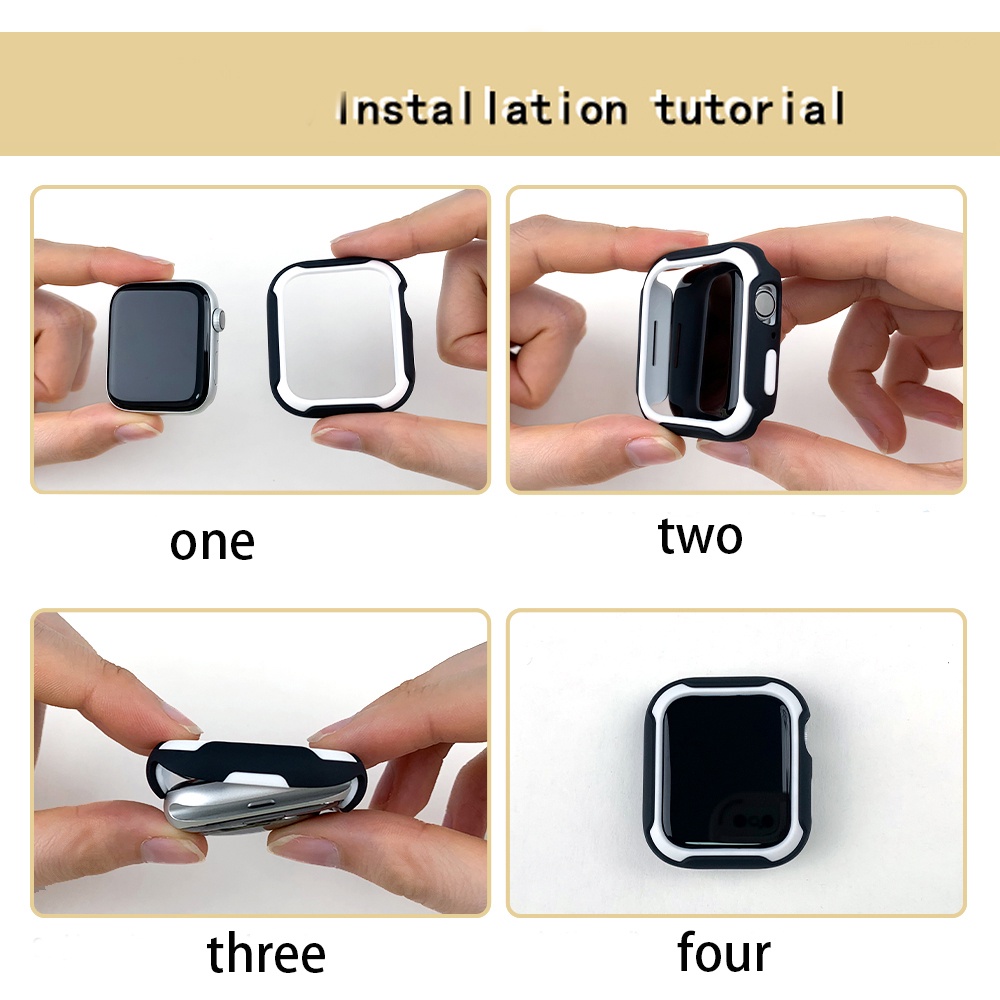 Ốp Bảo Vệ Mặt Đồng Hồ Thông Minh Apple Watch 40mm 41mm 44mm 45mm 8 7 6 5 4 SE