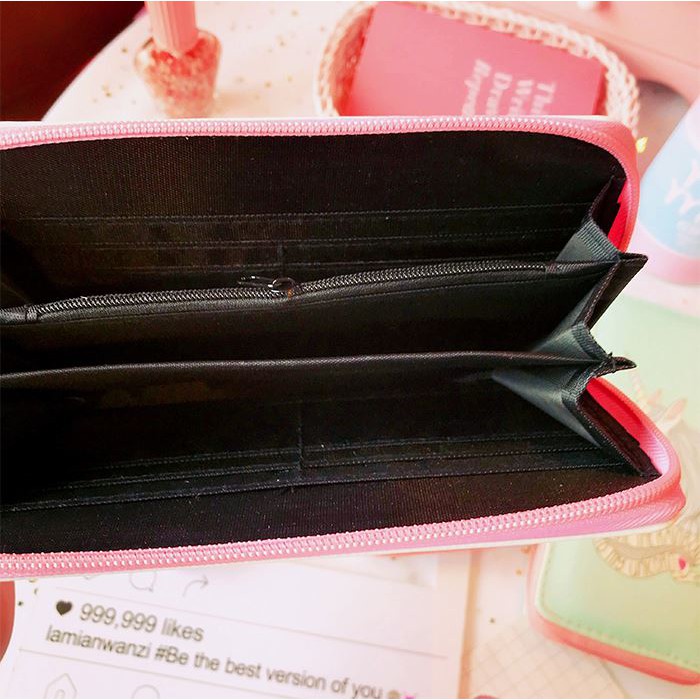 Bóp Ví Dài Cầm Tay Nữ Họa Tiết Hoạt Hình Gấu Ú Siêu Dễ Thương ! _ Link 10 | BigBuy360 - bigbuy360.vn