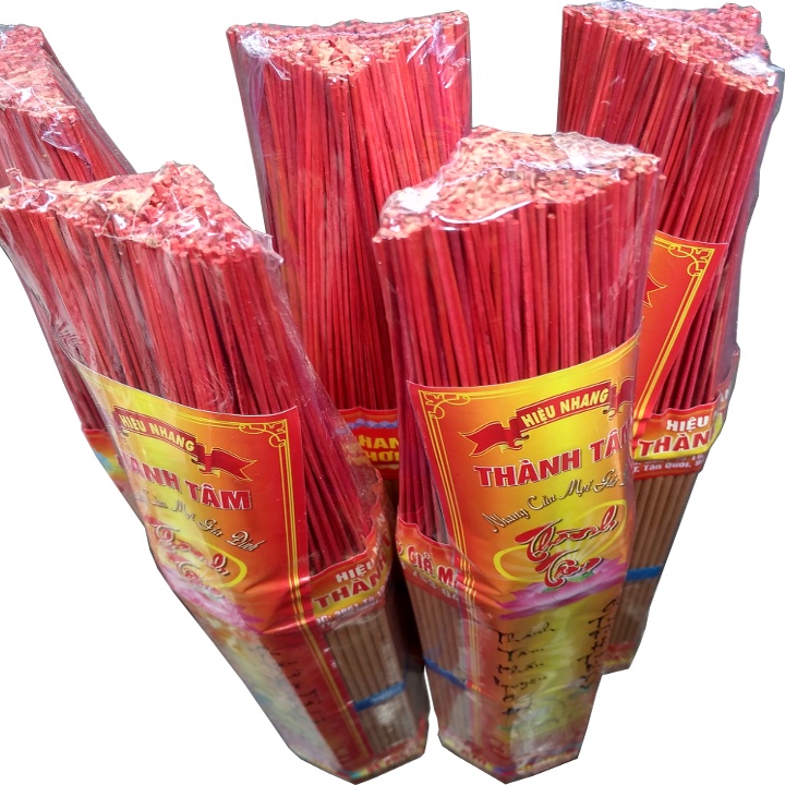 Nhang thơm Bo xanh THÀNH TÂM bó lục giác 331 cây 38cm