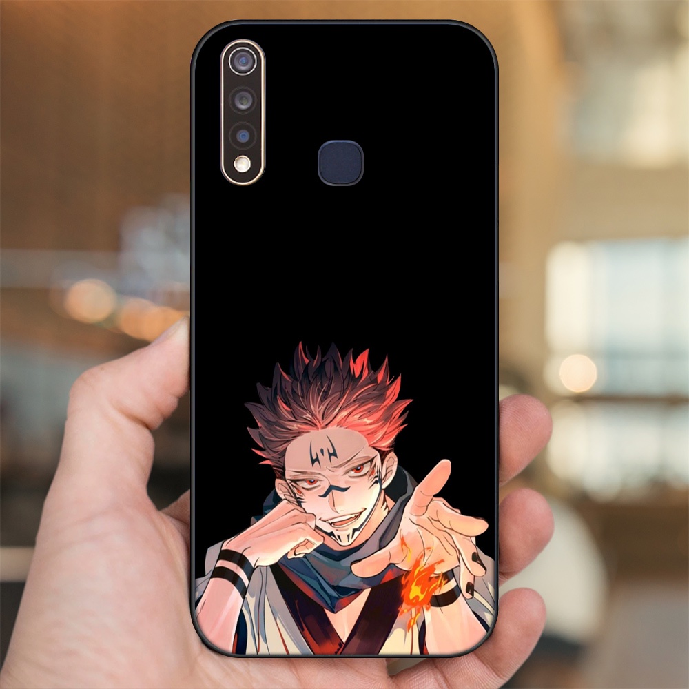 Ốp lưng Vivo Y19 viền đen in hình Yuji Jujutsu Kaisen