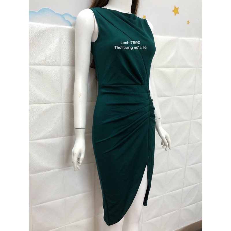 (4 MÀU) ĐẦM DỰ TIỆC BODY SÁT NÁCH XẺ TÀ XẾP LY NHỌN SANG TRỌNG GIÁ RẺ KÈM ẢNH THẬT | BigBuy360 - bigbuy360.vn