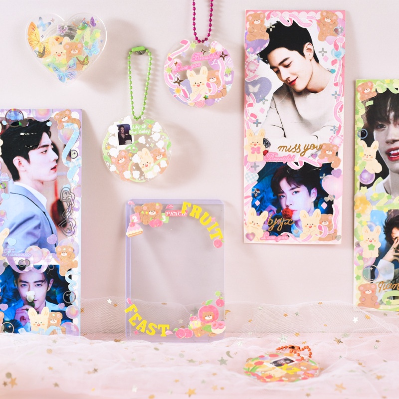 Tấm sticker INFEEL.ME hình Goo Goo dễ thương dán trang trí sổ tay diy