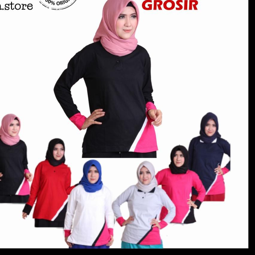 Áo thun thể thao thời trang năng động cho nữ | Đồng phục thể thao | Áo tập gym | Áo sơ mi Hồi giáo | Ro Ro Ron