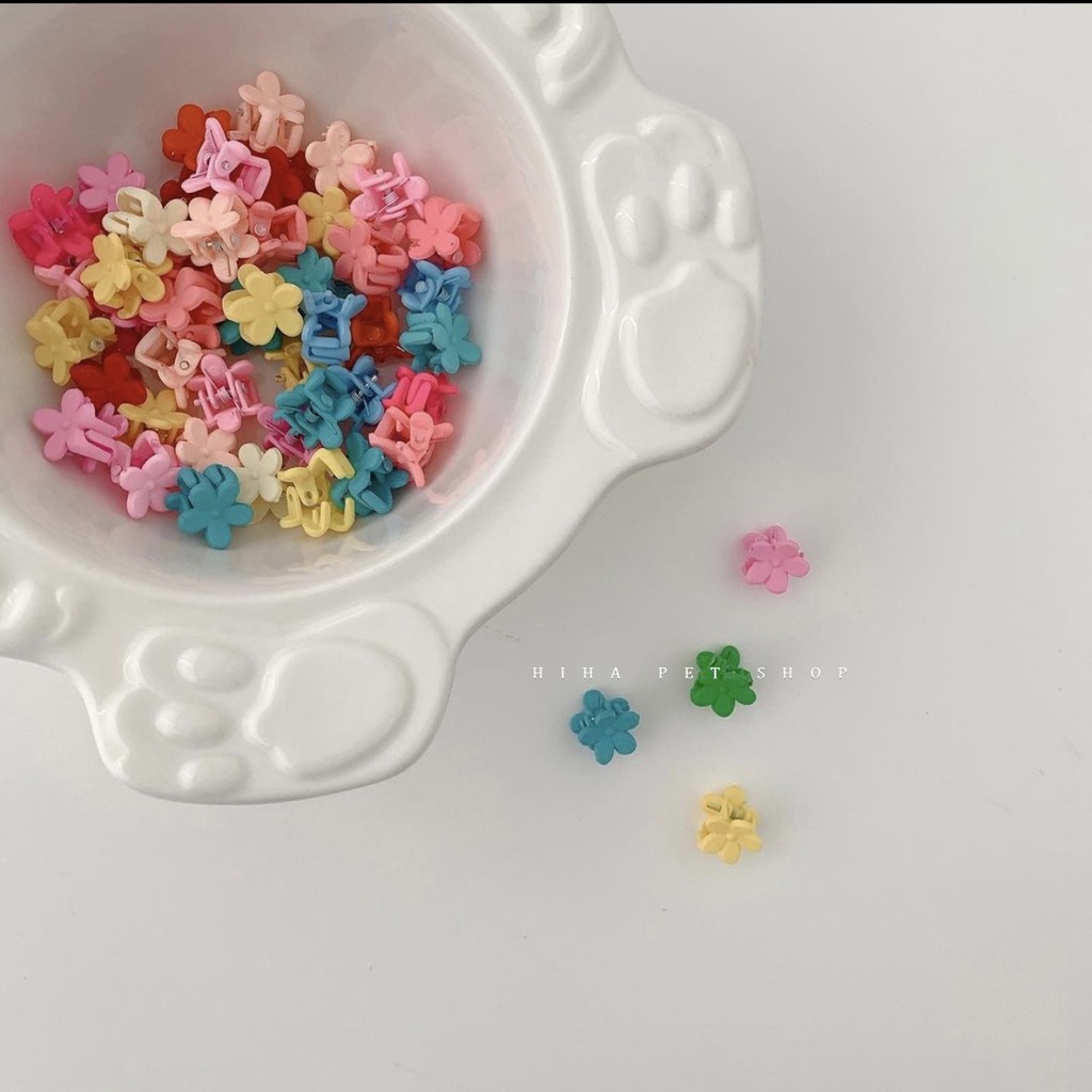 Kẹp tóc phụ kiện hình hoa, ngôi sao xinh xắn cho chó mèo hihapet