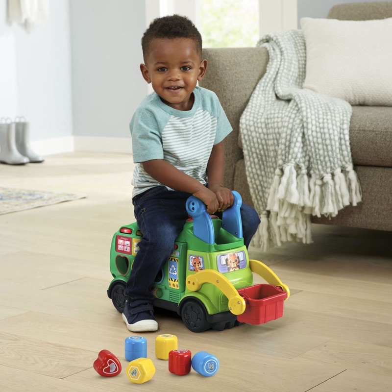 Đồ chơi xe phân loại và tái chế rác Vtech Sort & Recycle Ride-On Truck
