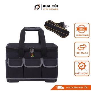 Túi đựng đồ nghề dụng cụ sửa chữa chống nước nắp vuông, túi đồ nghề đế nhựa VUATUI