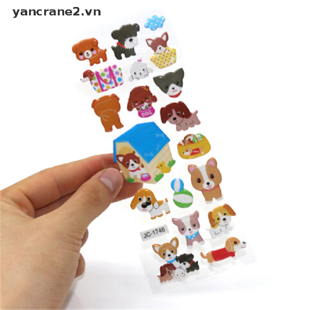 Bộ 5 Miếng Dán 3D Hình Động Vật Cho Bé