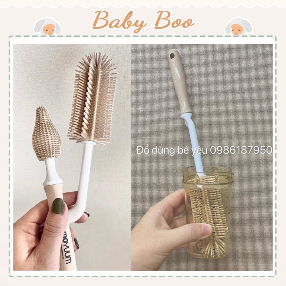 Cọ bình sữa silicon Moyuum [ babyboo]