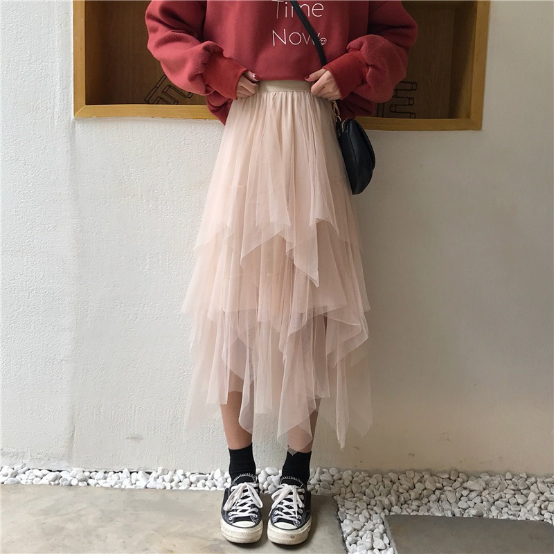 Chân Váy Voan Dài Màu Nude Siêu Xinh Hàng Qc Loại 1 Freeship, Váy Voan Công Chúa Cạp Cao Sinh Viên Có Ảnh Thật Kèm Video | BigBuy360 - bigbuy360.vn