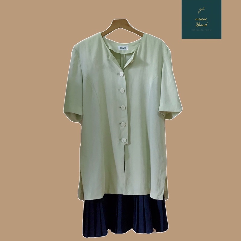 SƠMI VINTAGE FREESIZE NGẮN TAY