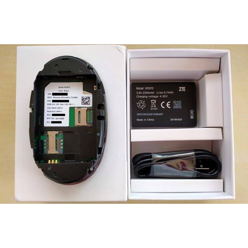 Pin thay thế cho phát wifi ZTE WD 670 Wipod chính hãng pin chuẩn mới
