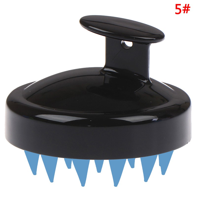 1 Bàn Chải Gội Đầu Mát Xa Da Đầu Bằng Silicone Tiện Dụng