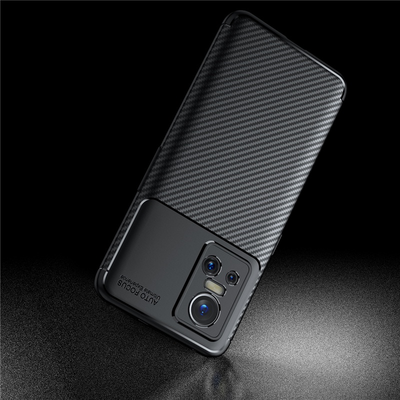 Ốp Điện Thoại TPU Dẻo Họa Tiết Sợi Carbon Siêu Mỏng Chống Rơi Thời Trang Cho Realme GT 2 Pro Neo 3 2 2T C31 C25Y C21Y