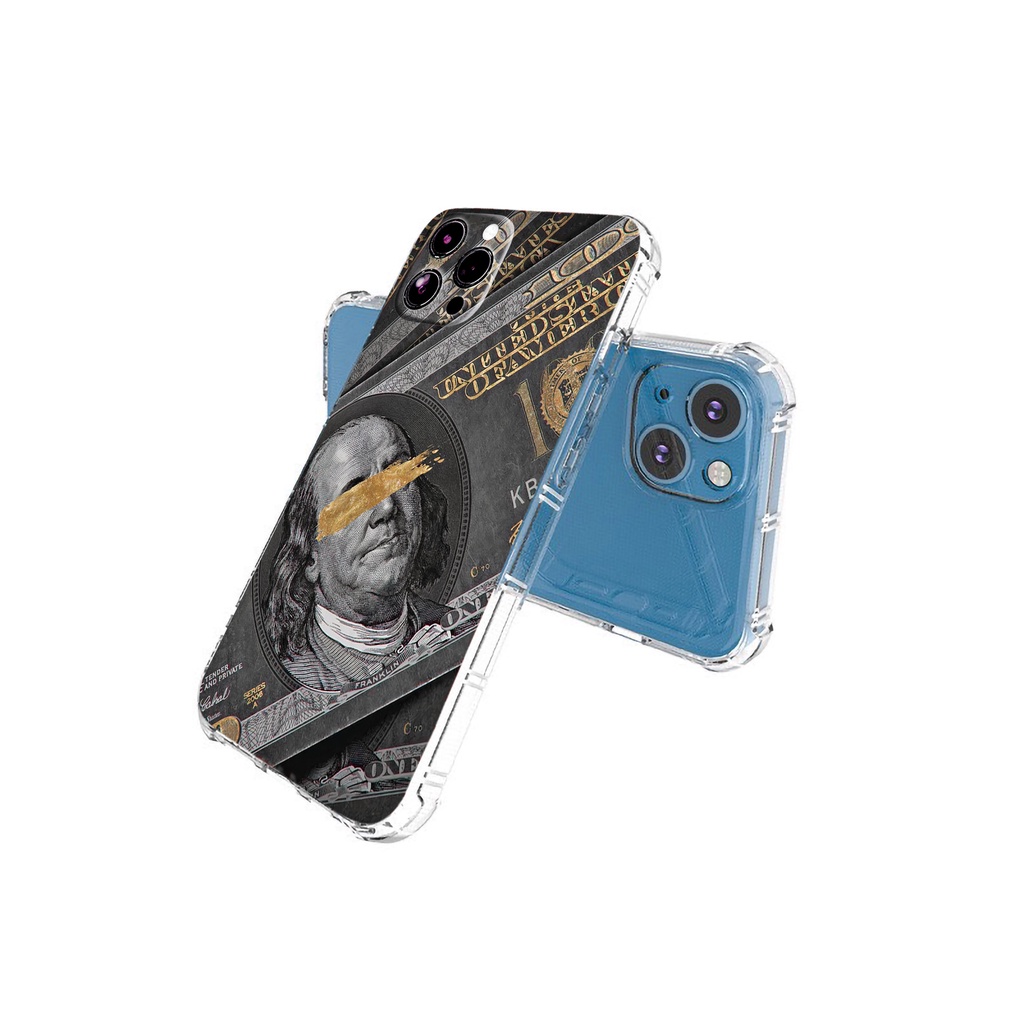 Ốp lưng iphone trong chống sốc tờ đô la bảo vệ camera cho iphone 14 13 pro max 11 12 pro max mini x r s max 6 s 7 8 plus
