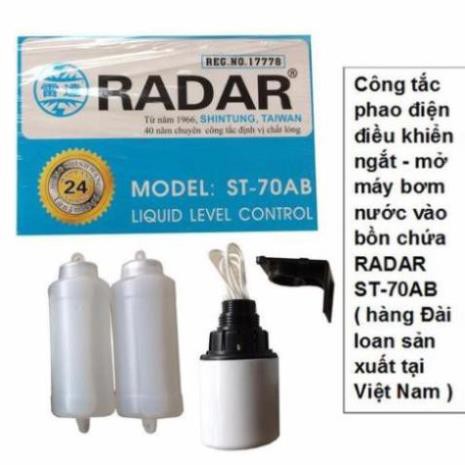 Phao nước bơm tự động chống tràn , phao điện  Radar