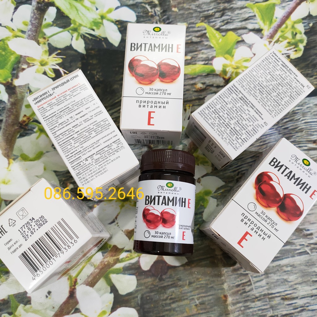 VITAM E NGA ĐỎ 270MG CHÍNH HÃNG