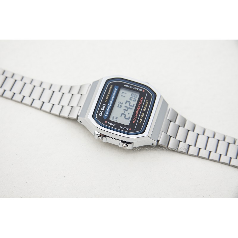 Đồng hồ nam Casio A168WA-1WDF Chính Hãng casio Anh Khuê - có tem chống hàng giả