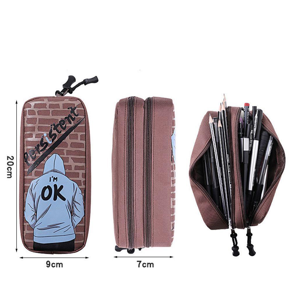 Túi Đựng Bút Chì / Đồ Dùng Văn Phòng Phẩm Họa Tiết Hoạt Hình Dễ Thương