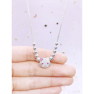 Dây chuyền Kitty cho bé bạc ta nạm đá