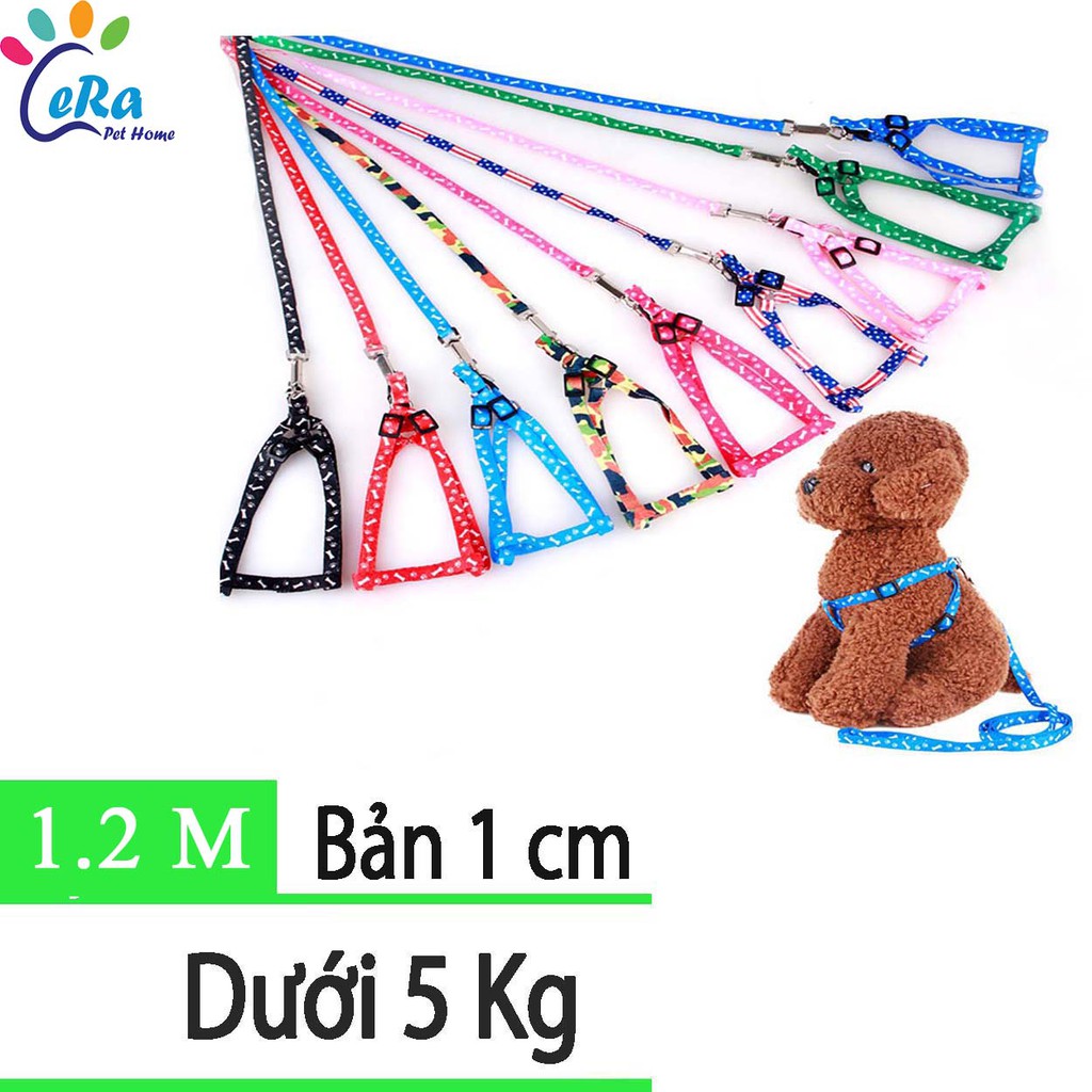 Dây Dắt Chó Mèo Họa Tiết Xương Kèm Yếm - Cho Chó Mèo - Dây Dắt 004