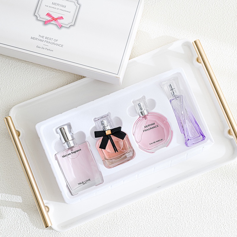 Bộ Quà Tặng Nước Hoa Nữ MERYAM FRAGRANCE Cao Câp, Combo Quà Tặng Sét 4 Chai Nước Hoa Nữ Quyến Rũ Hương Thơm Dài Lâu