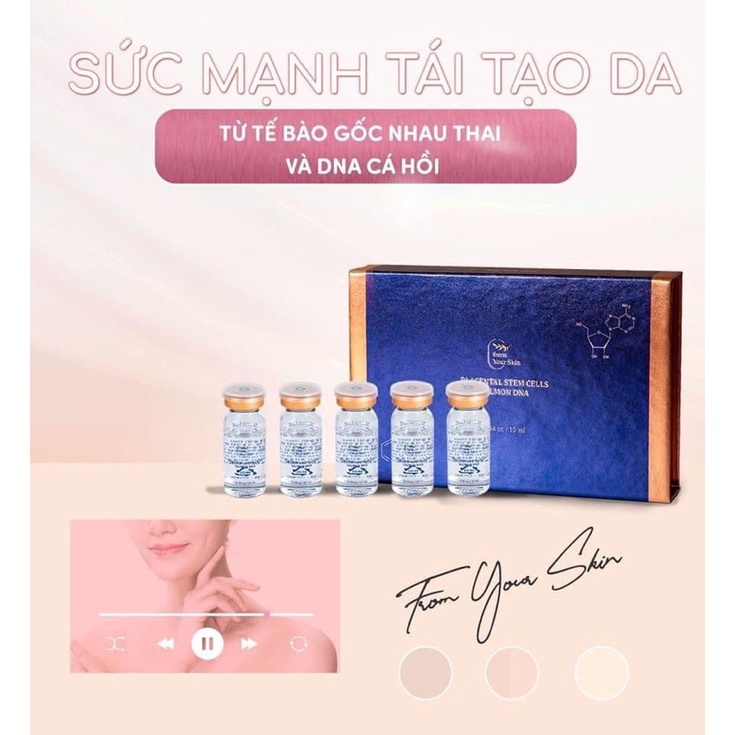 Tế Bào Gốc Nhau Thai DNA Cá Hồi Chống Lão Hóa Trẻ Hóa Da Placental Stem Cells Salmon DNA FROM YOUR SKIN