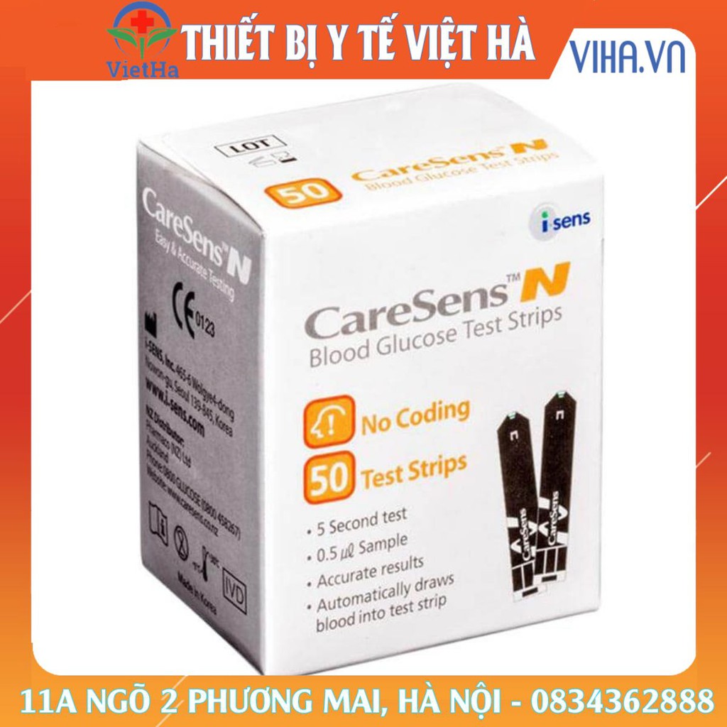 Que thử đường huyết Caresens N