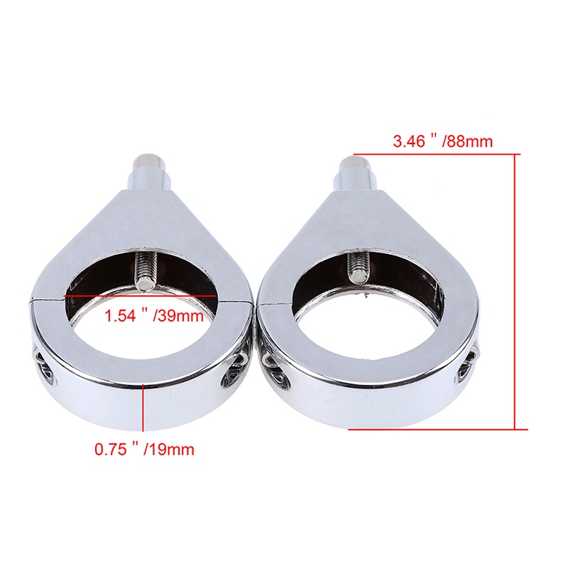 Phong cách nóng bỏng 1 cặp 39mm 41mm kẹp phuộc xe máy di chuyển đèn báo rẽ đèn báo giá đỡ giá đỡ cho harley cafe racer còn hàng