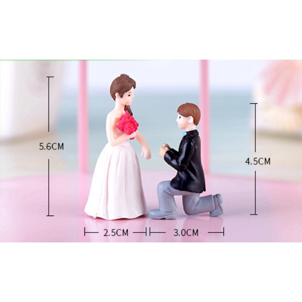 Phụ kiện trang trí - Cầu hôn ( trang trí chụp hình, bàn làm việc, quà lưu nệm ...)