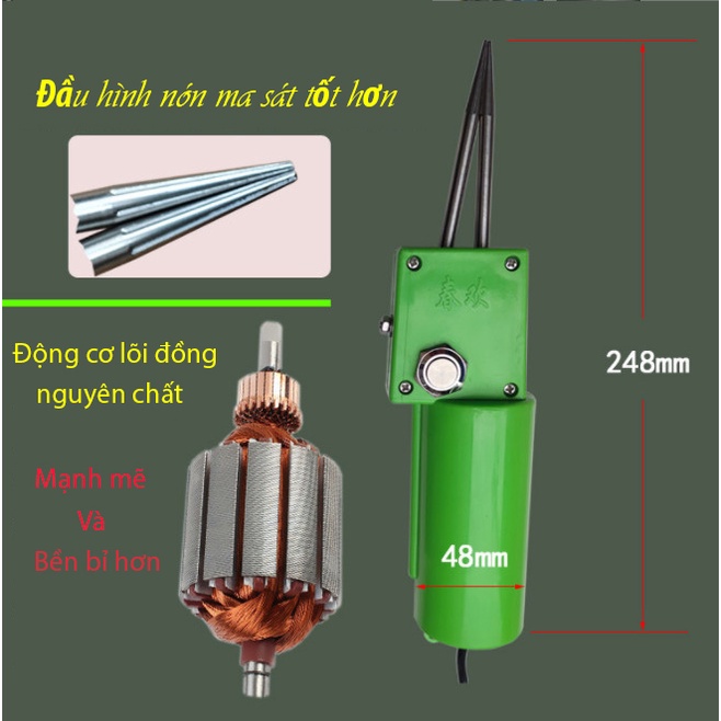 Máy nhổ lông vịt cầm tay, máy vặt lông vịt cầm tay nhổ tất cả mọi loại lông rất sạch và tiện lợi
