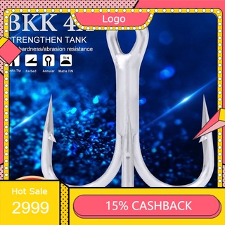  combo 3 lưỡi câu lure lưỡi ba tiêu BKK 4X không gỉ độ cứng cao tải khỏe nhiều cỡ lưỡi PK11 -giá rẻ- 