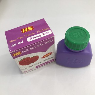 Mực dâu (mực trái dâu) tím HS bơm viết máy hủ nhựa