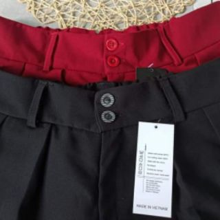 Quần short vải lưng cao bigsize