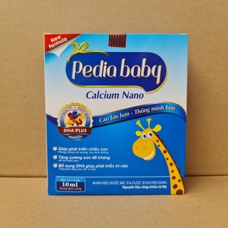 Pediababy Calcium Nano - Bổ sung canxi cho cơ thể  (HỘP 20 ỐNG)