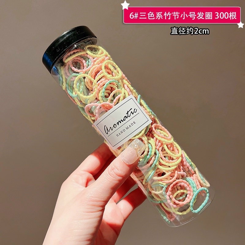 Dây chun buộc tóc xoắn cho bé 1 hộp 300 đủ các màu siêu xinh buộc thả ga luôn nha các mẹ