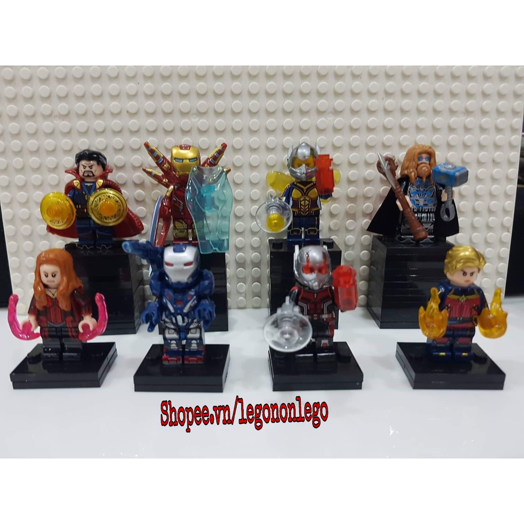 Minifigure siêu anh hùng Marvel EndGame mới nhất WM6063 Thor IronMan..