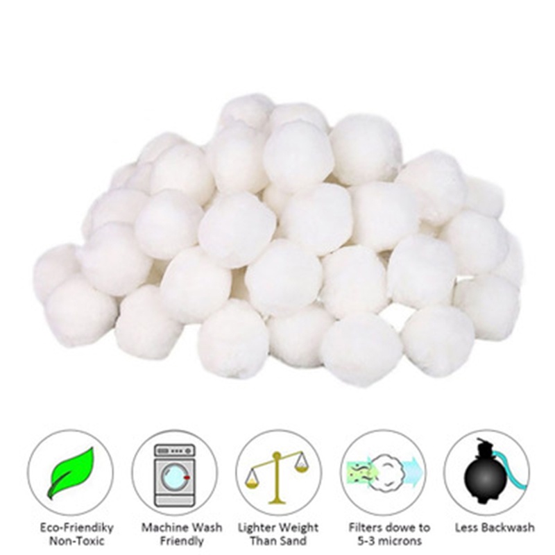 Túi 200g Sợi Cotton Lọc Nước Hồ Bơi Nhỏ Gọn Tiện Dụng