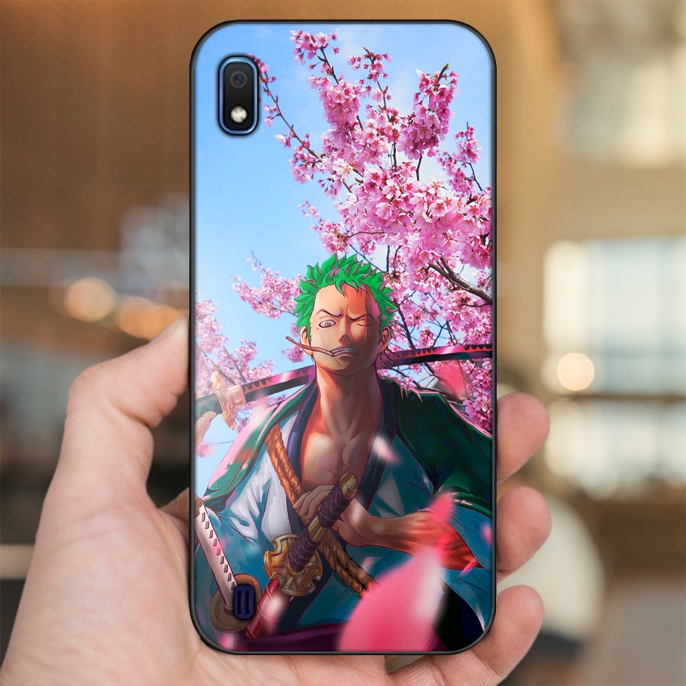 Ốp lưng Samsung A10 viền đen in hình Zoro One Piece