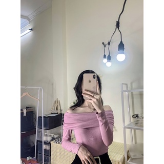 áo trễ vai dài tay