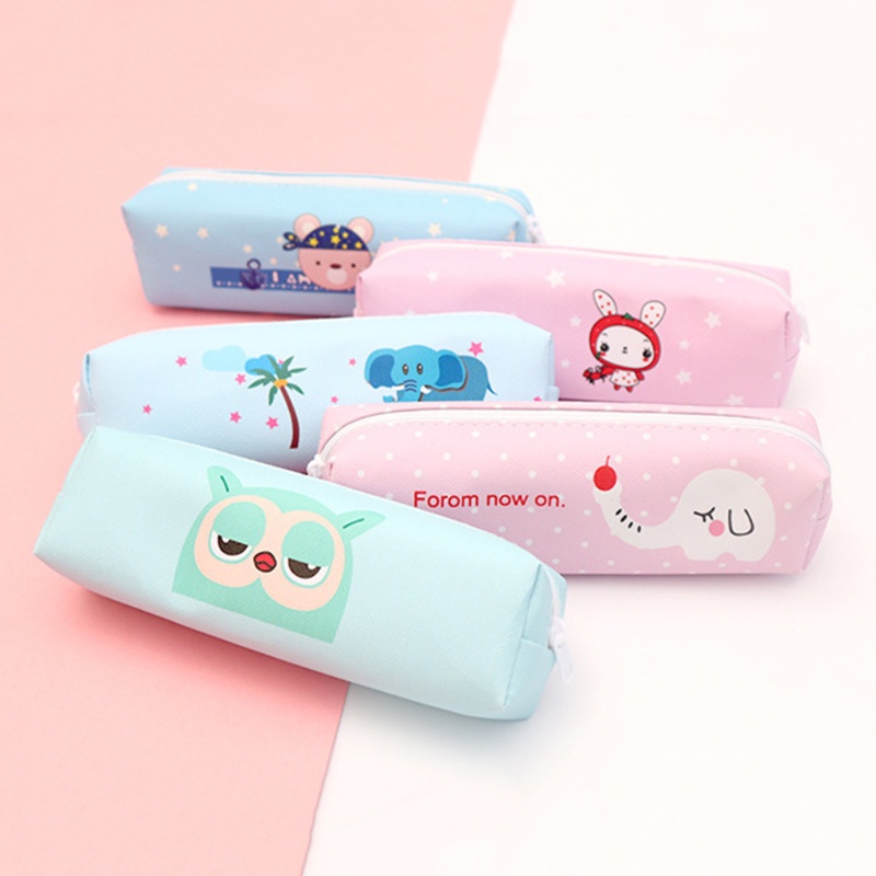 Túi Đựng Đồ Trang Điểm Bằng PU Họa Tiết Hoạt Hình Cho Học Sinh