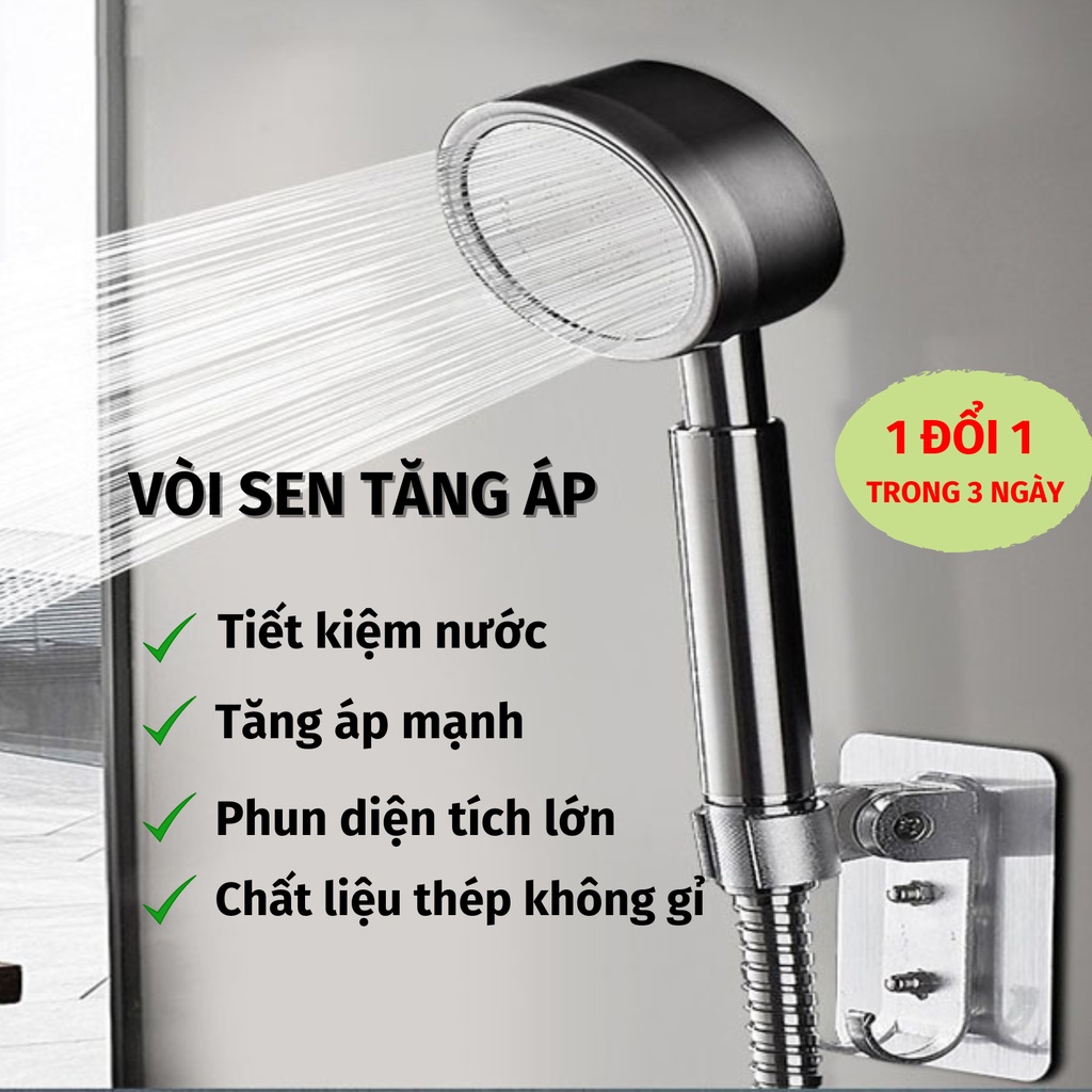 Vòi Sen Tăng Áp Vòi Hoa Sen Cầm Tay Phun Nước Cực Mạnh Tiết Kiệm Nước NOBITA OFFICIAL