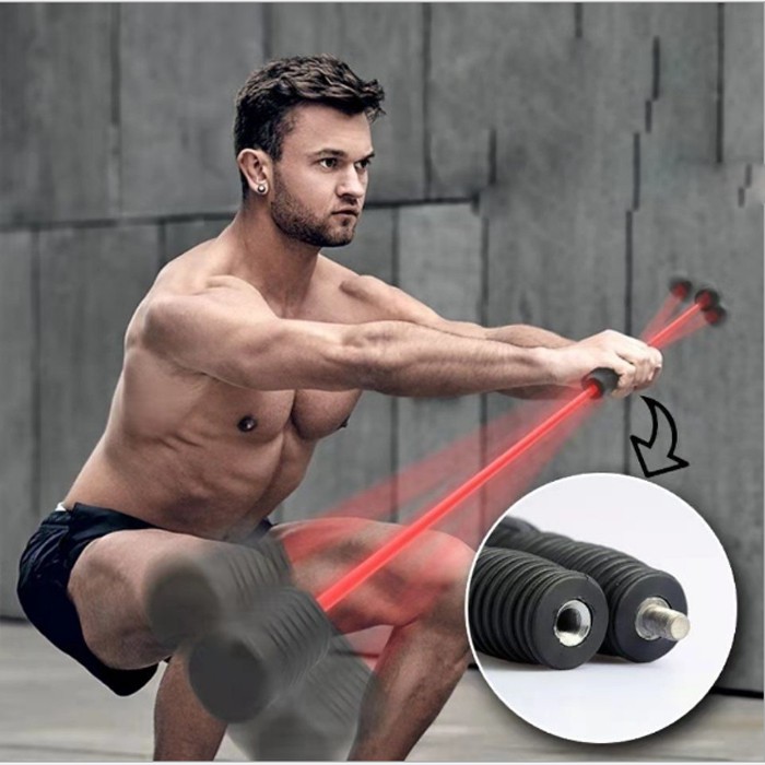 Gậy rung đàn hồi tập gym KUNO SPORT có thể tháo rời