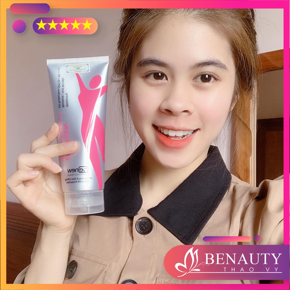 Combo Kem Dưỡng Thể Trắng Da Toàn Thân Ngày Và Đêm BENEW COLLAGEN WHITENING Hàn Quốc Chính Hãng 200ml/Hộp