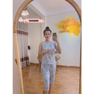 Bộ lanh lụa trẻ quần lửng