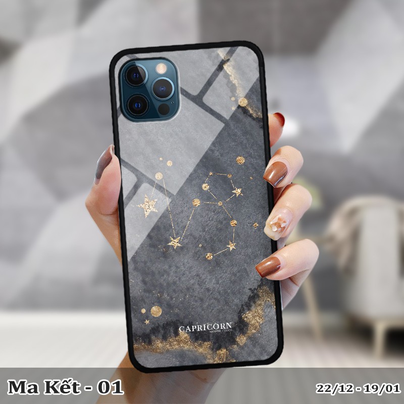Ốp kính iPhone 12 Pro Max in cung hoàng đạo