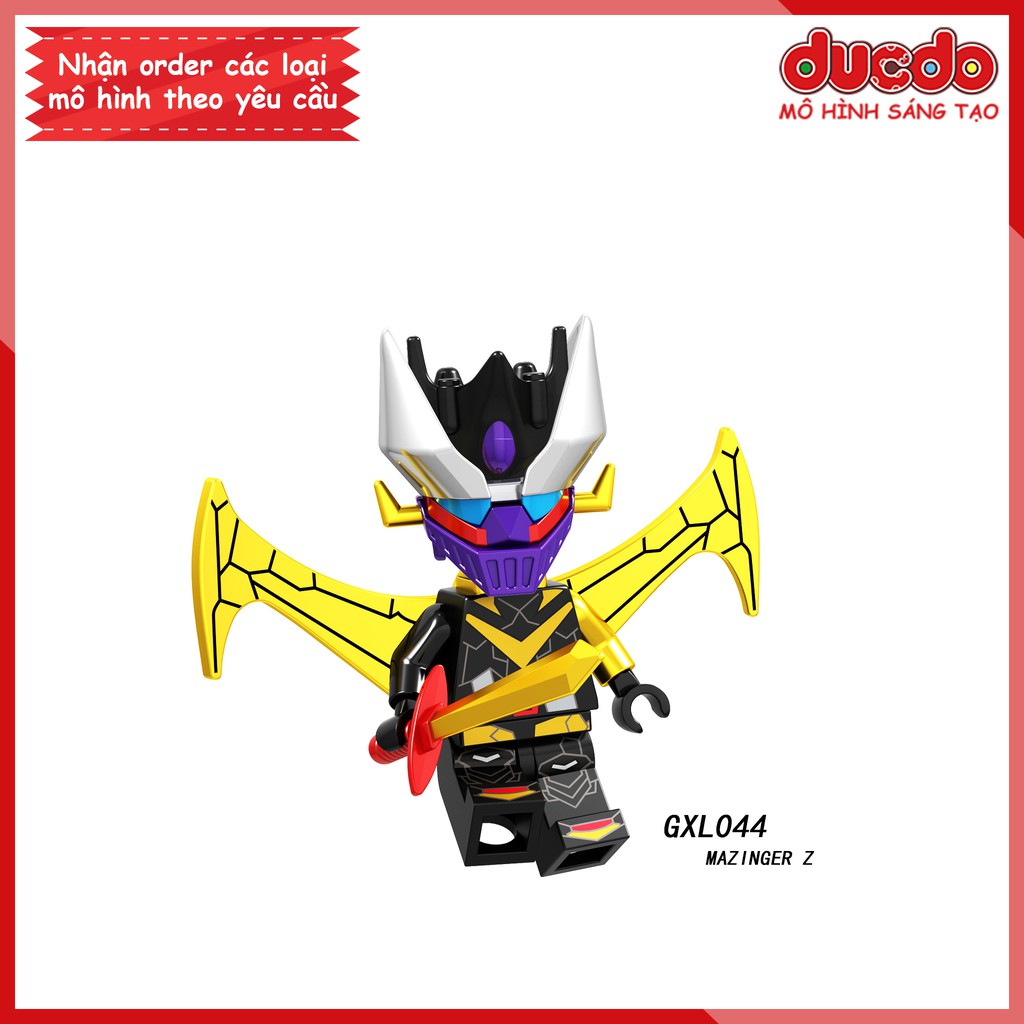 Minifigures siêu robot Mazinger Z - Đồ chơi Lắp ghép Xếp hình Mô hình Mini Iron Man PRCK GXL043 - GXL046 LeLe