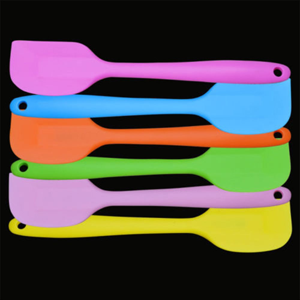 Flexible Cookie Safety Mixing Cook Butter Baking Help Cream Cake Maker Spatula Scraper Brush